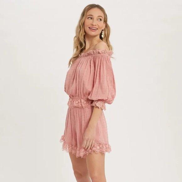 CLEAR OUT!!!!  Lace Trim Lounge Set - Picture 2 of 10